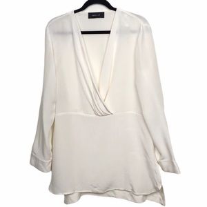 Derek Lam plunging deep v neck Silk Blouse / Top